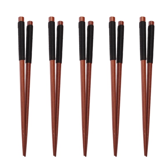 OUNONA 5 Paires de Baguettes Authentiques en Bois Japonais pour Nourriture Chinoise et Sushi