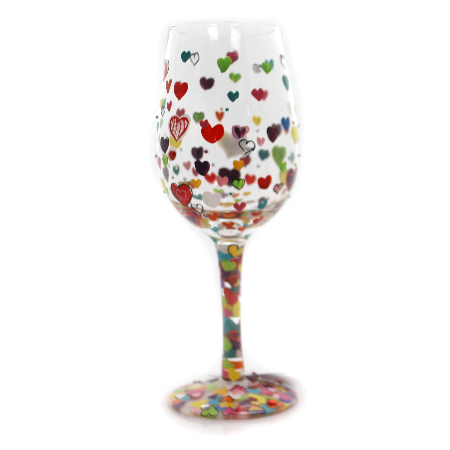 15 oz. Enesco Designs by Lolita Kid at Heart blown Glass Wine Glass 