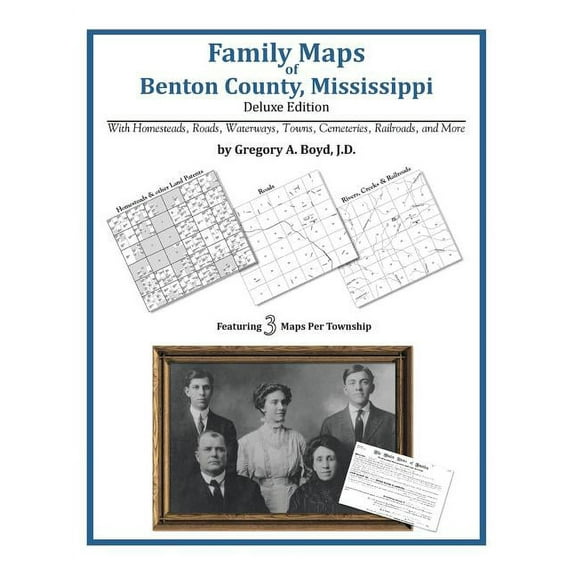 Family Maps of Benton County, Mississippi (Paperback)