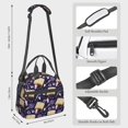 thumbnail image 2 of Honeii Lavender Flowers Print Lunch Box,Insulated Lunch Bag,Lunch Tote Bags,Leakproof Cooler Lunch Case for Travel Work Picnic, 2 of 7