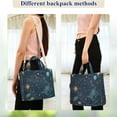 thumbnail image 4 of FORMRS Womens Corduroy Tote Bag Crossbody Shoulder Handbag with Pocket, Dark Star Map, 4 of 7