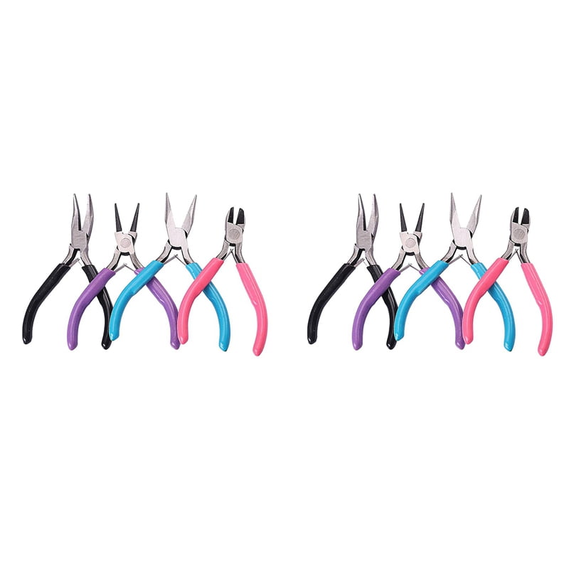 8 Pack Jewelry Pliers Jewelry Making Pliers Tools Kit for Wire Wrapping Earring Supplies