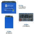 thumbnail image 2 of YTX12-BS 12V GEL Replacement Battery for PowerTex PTX12, 2 of 6