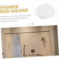thumbnail image 6 of CoreLiving Shower Curtain Rod Holders Adhesive Wall Mount Brackets No Drilling Installation for Tension Rods Heavy Duty White 2 Pack, 6 of 7