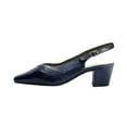 thumbnail image 6 of PEERAGE Alanis Women's Wide Width Leather Slingback Pumps, 6 of 7