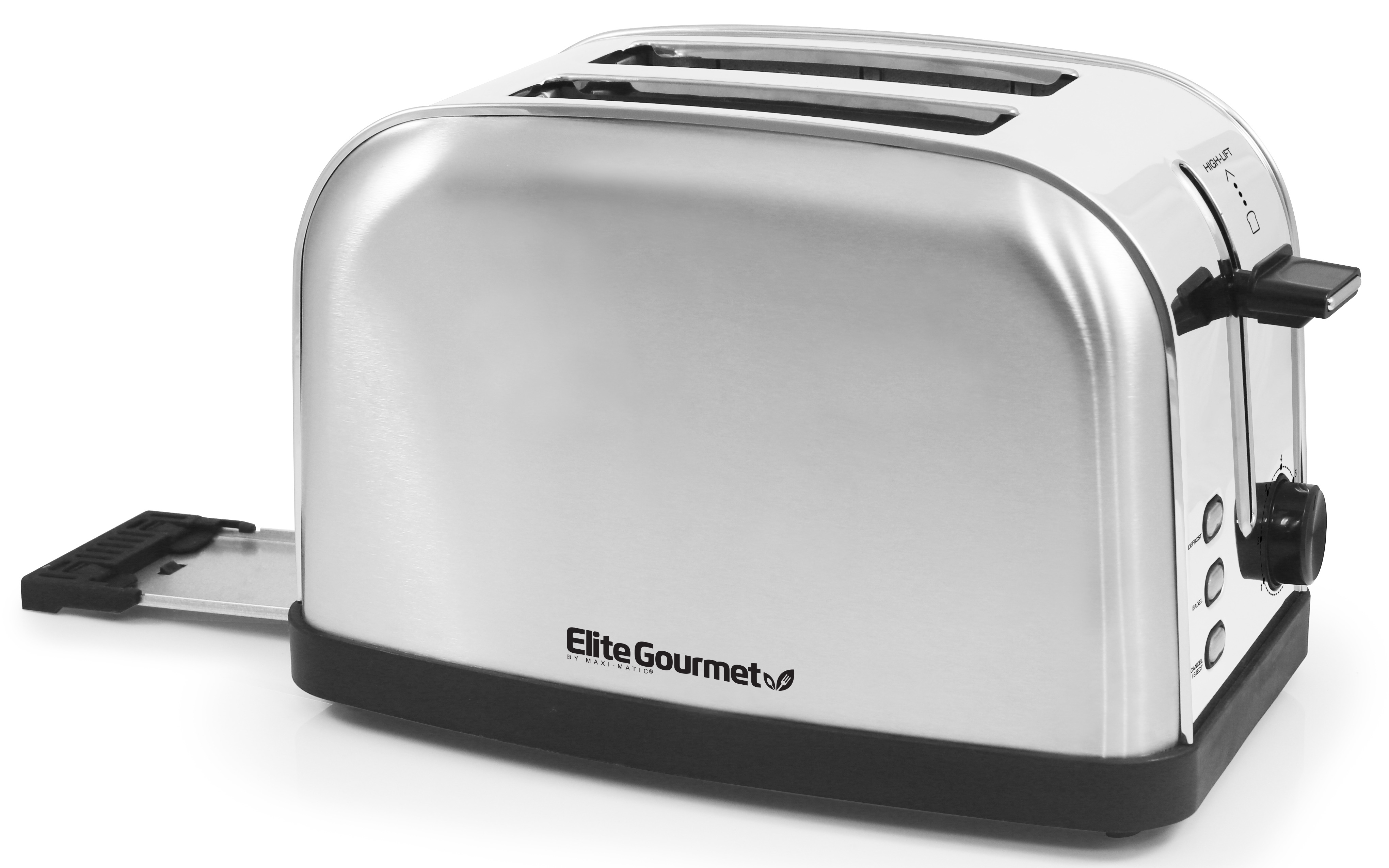 2-Slice Stainless Steel Toaster, Wide Slots – Shop Elite Gourmet