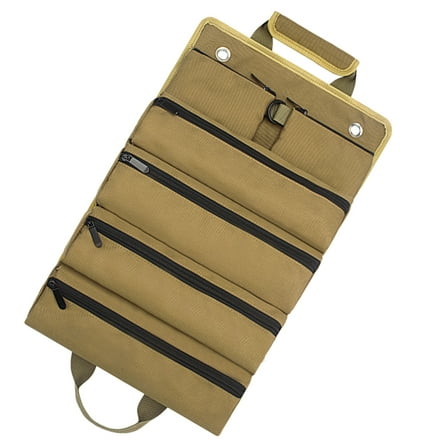 UPOUART Multifunctional Repair Tool Bag Oxford Cloth Khaki Tool Organization Contractor 1Set