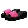 thumbnail image 6 of Mostsola Slippers for Women Platform Sandals Backless Wedges Heels Slip on Sandals Shoes, 6 of 8
