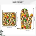 thumbnail image 3 of Honeii Kittens With Maple Leaves patten Oven Mitts and Pot Holders Sets, Baker Oven Mitts, Mittens for Kitchen Decor, Baking Lover over Gloves Gifts, 3 of 7
