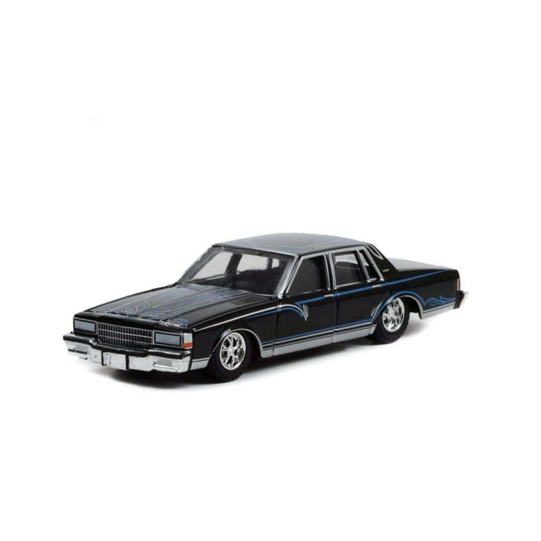 1987 Chevy Caprice Custom Black Greenlight 63010D 48 1 64 scale Diecast Model Toy Car