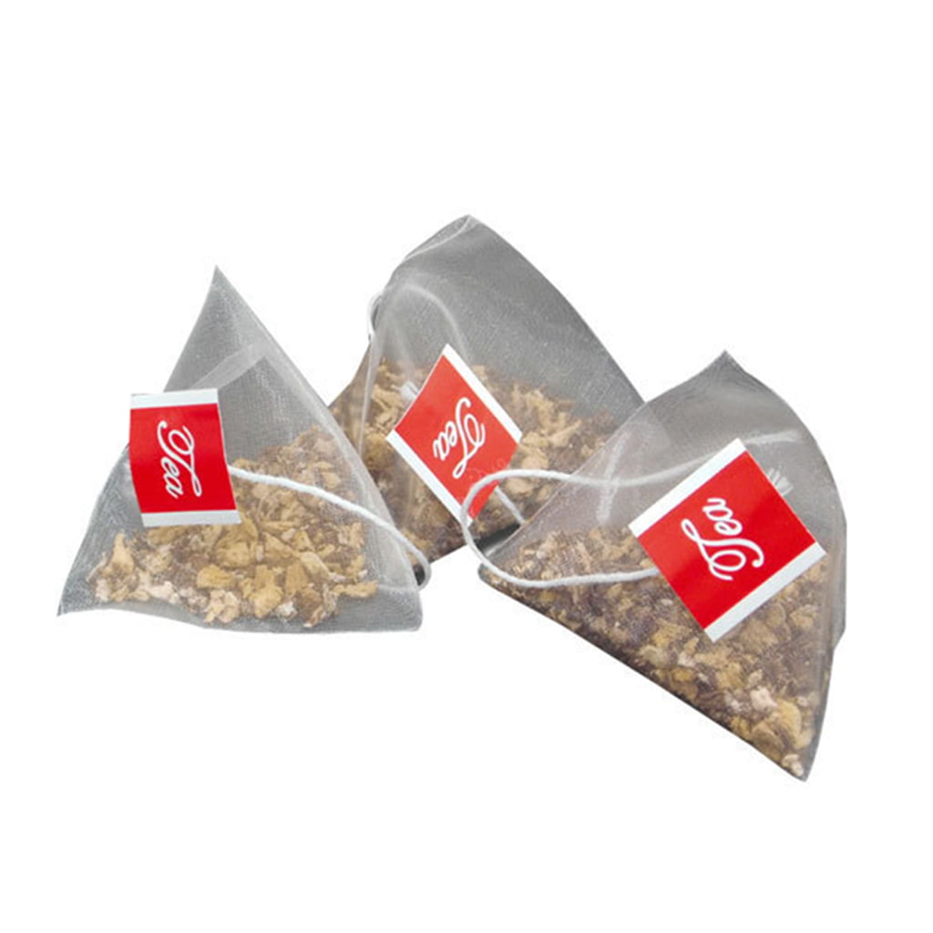 1000pcs/lot Nylon Tea Bag Heat Sealable Pyramid Tea Filters  Semi-transparent Empty Teabags 5.8*7cm 6.5*8cm - Disposable Tea Bags -  AliExpress