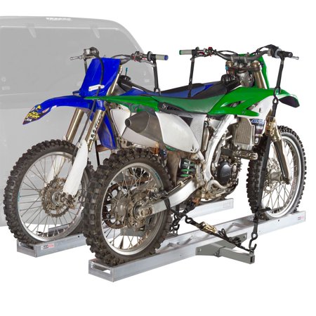Black Widow Aluminum Double Motorcycle Carrier 600 Lb Capacity Black Widow Aluminum Double Motorcycle Carrier 600 Lb Capacity