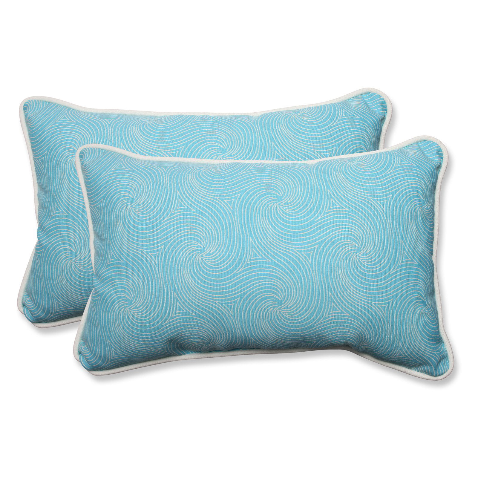 18.5-Inch Set of 2 Pillow Perfect Outdoor/Indoor Aspidoras Soleil Throw Pillow 