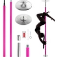 thumbnail image 1 of VEVOR Perche de Danse Professionnelle, Ensemble de Perche de Danse Statique Rotative, Perche Portable Amovible, Perche en Acier Inoxydable Robuste de 40 mm, 1 of 9