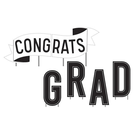 UPC: 0192937315071 | Congrats Grad Plastic Yard Decorations (6pcs)