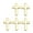 Gold Wide noodles, variant on YIEMEEN 5pcs Stylish Metal Crucifix Brooch Badge Corsage Pins for Daily Wear and Event