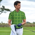 thumbnail image 6 of Balery Tennis Balls Printed Men’s Short Sleeve Polo Shirt, Midweight Men's Shirt,Golf Polo shirts -3X-Large, 6 of 9