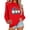 Red, variant on Feancey Women's Crewneck Sweatshirt Christmas Gnome Print Fleece Lined Sweatshirts Holiday Casual Long Sleeve Pullover Tops Funny Gifts Pink S