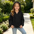 thumbnail image 7 of Zorckvet Girls' Fleece V-Neck Sweatshirts and Hoodies for Little Kids, 7 of 7