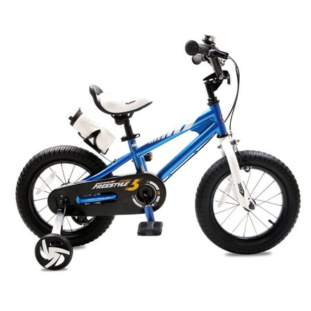 BMX Freestyle 16 inch Kid's Bike, Blue with two hand