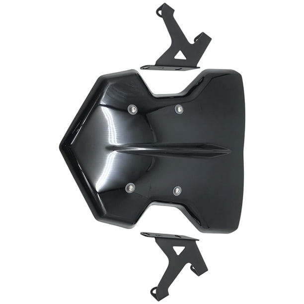 Piezas de repuesto de Parabrisas con soporte de montaje kusrkot Sport Visor Protector Wind Negro Parabrisas de motocicletas