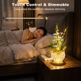 thumbnail image 3 of Lily Flower Lamp, Rechargeable Artificial Flower Table Lamp with 3 Color Temperature, Dimmable Touch Cordless Lamp for Bedroom Room Home Decor, Birthday Mother's Day Gift for Mom Grandma Women, 3 of 7