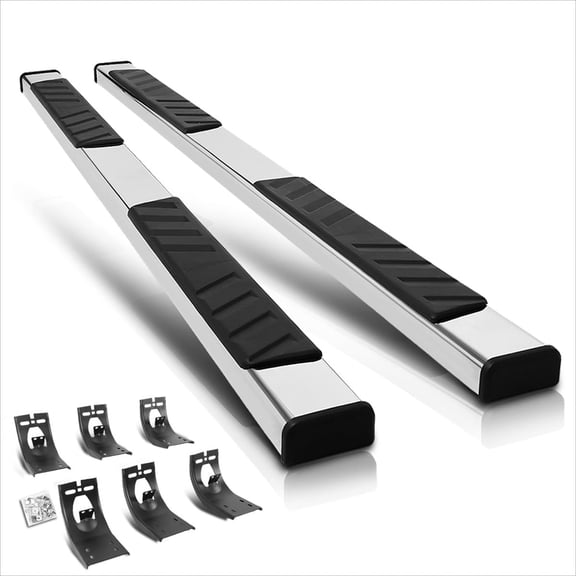 Fit For Dodge Ram 1500-3500 Crew Cab 2009-2024 5 Inch Step Running Board Silver