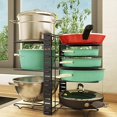 thumbnail image 4 of Kitchen Shelf Organizer 8 Tier for Cabinet Counter Cupboard, Spice Storage Rack, Tops Storage Shelf for Jars, Cans, Dish Custody, 4 of 7