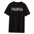 thumbnail image 4 of Camiseta para mujer, camiseta básica, camisetas de cuello redondo para mujer, moda transpirable, manga corta, de gran tamaño, para oficina, calle, desplazamientos, caminar Negro Yinane camiseta de mujer, 4 of 8