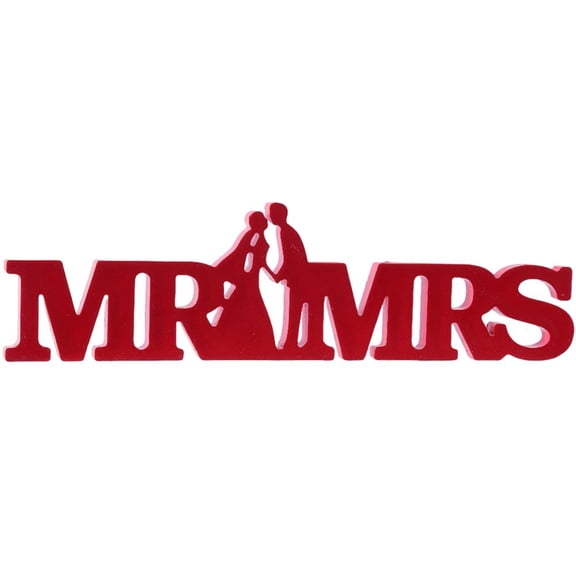 Mr and Mrs Wedding Sign Decoration Letters Set Wedding Letter Ornament Table Centerpiece for Reception for Bride and Groom