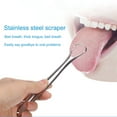 thumbnail image 2 of 2pcs Tongue Scraper Cleaner Professional Eliminate Bad Breath for Oral Care, 2 of 6