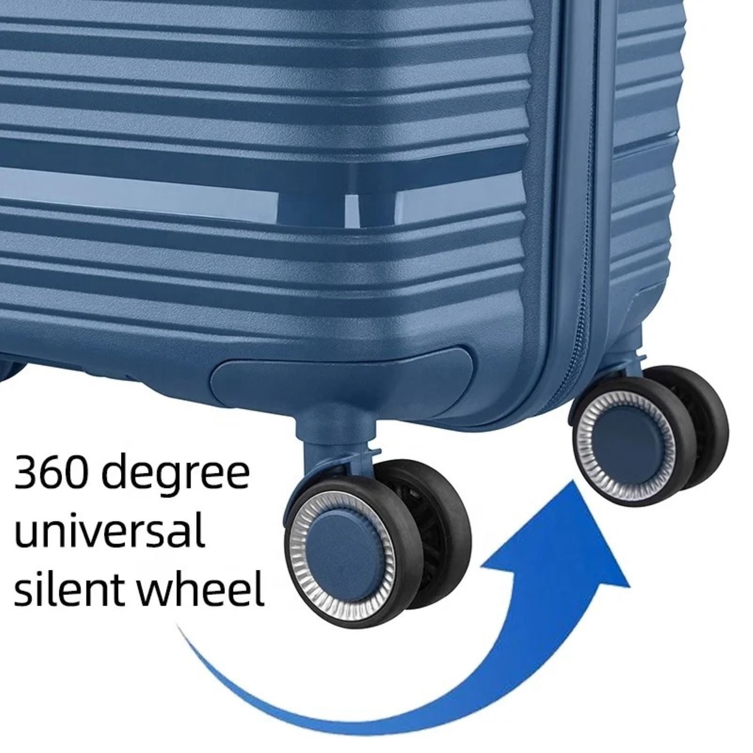 TRAVLR 100% PP break resistant lightweight expandable 20" carryon cabin luggage trolley Off White.