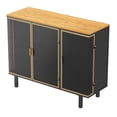 thumbnail image 7 of Kitchen Sideboard Buffet Cabinet, 40.35" Freestanding Accent Storage Cabinet with 3 Hollow Doors, 7 of 7