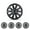 14 inch- Black Lacquer, variant on 4PCS 15 inch Universal Hubcaps for Car Truck SUV, ABS&PC Wheel Rims Cover, Snap-On White Lacquer& Black Lacquer