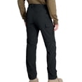 thumbnail image 5 of Mens Hiking Convertible Pants Outdoor Waterproof Quick Dry Zip Off Lightweight Fishing Pants Black XL, 5 of 8