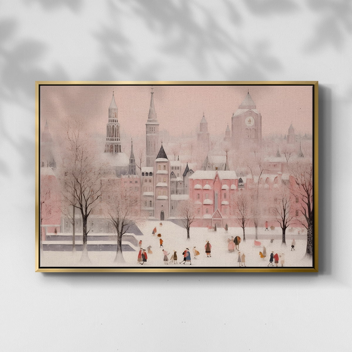 Vintage Landscape-CLXVIII By Wexford Home Framed in Gold Wood Gallery Wrapped Canvas 17 in. x 25 in.