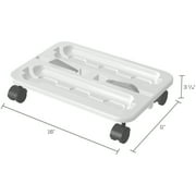 Deflecto Stack NGo Wheel Base Art & Craft Storage Carts, White
