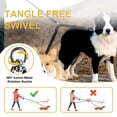 thumbnail image 4 of Correa doble para perros MingXpet, giratoria 360°, no se enreda, para perros grandes, 4 of 7