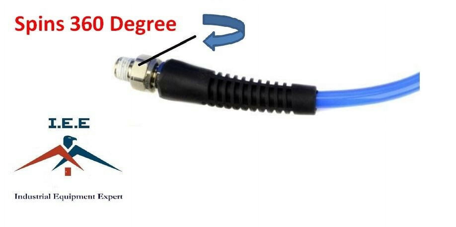 Prevost Coiled Quality 1/4" X 26' Polyurethane Air Compressor Coil Hose Recoil