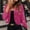 Hot Pink women's sequin blazer a1, variant on Women's V Neck Sequin Jacket Long Sleeve Elegant Party Blazer Slim Fit Formal Evening Wear Outerwear, Hot Pink XL