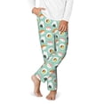 thumbnail image 2 of Wukai Kawaii Sushi Print Teenagers' Pajama Pant Sleep Pajama Lounge Pant PJ Bottoms with Pockets and Button Fly(Available in Big & Tall)-XS(5-6), 2 of 6
