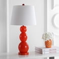 thumbnail image 6 of SAFAVIEH Jayne 26 in. Orange Glass Table Lamp with Off-White Cotton Shade, Set of 2, 6 of 8
