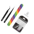 thumbnail image 2 of 5-pack Nail Extension Fiberglass Forming Clip Nail File Tongs Manicure Tool Kit, 2 of 5