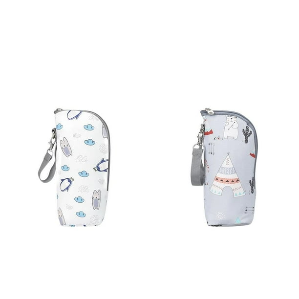Bolsa Térmica funciones para Biberón para Leche Bolsa Térmica de 2 Piezas para El Hugo calentador de botellas