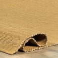 thumbnail image 5 of nuLOOM Elfriede Farmhouse Jute Blend Area Rug, 5' x 8', Sand, 5 of 9
