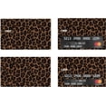 thumbnail image 2 of Brown Leopard Pattern Card Skin Sticker,Waterproof Bank Card Skin Cover,Personalized Stocking Stuffers Gift 4 Pack, 2 of 7