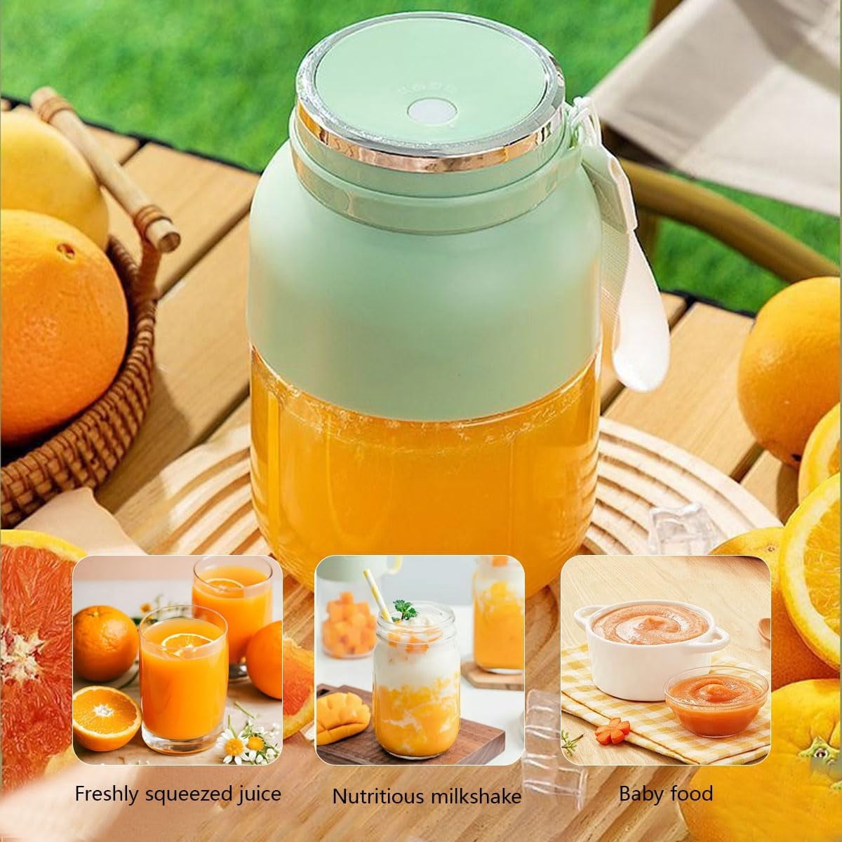 Electric Citrus Juicer 28 Oz, Multifunctional Large-Capacity Wireless Portable Juicer Cup, 2025 New Portable Electric Citrus juicer, Travel Cold Press Juicer Bottle Cups, Fruit Squeezer