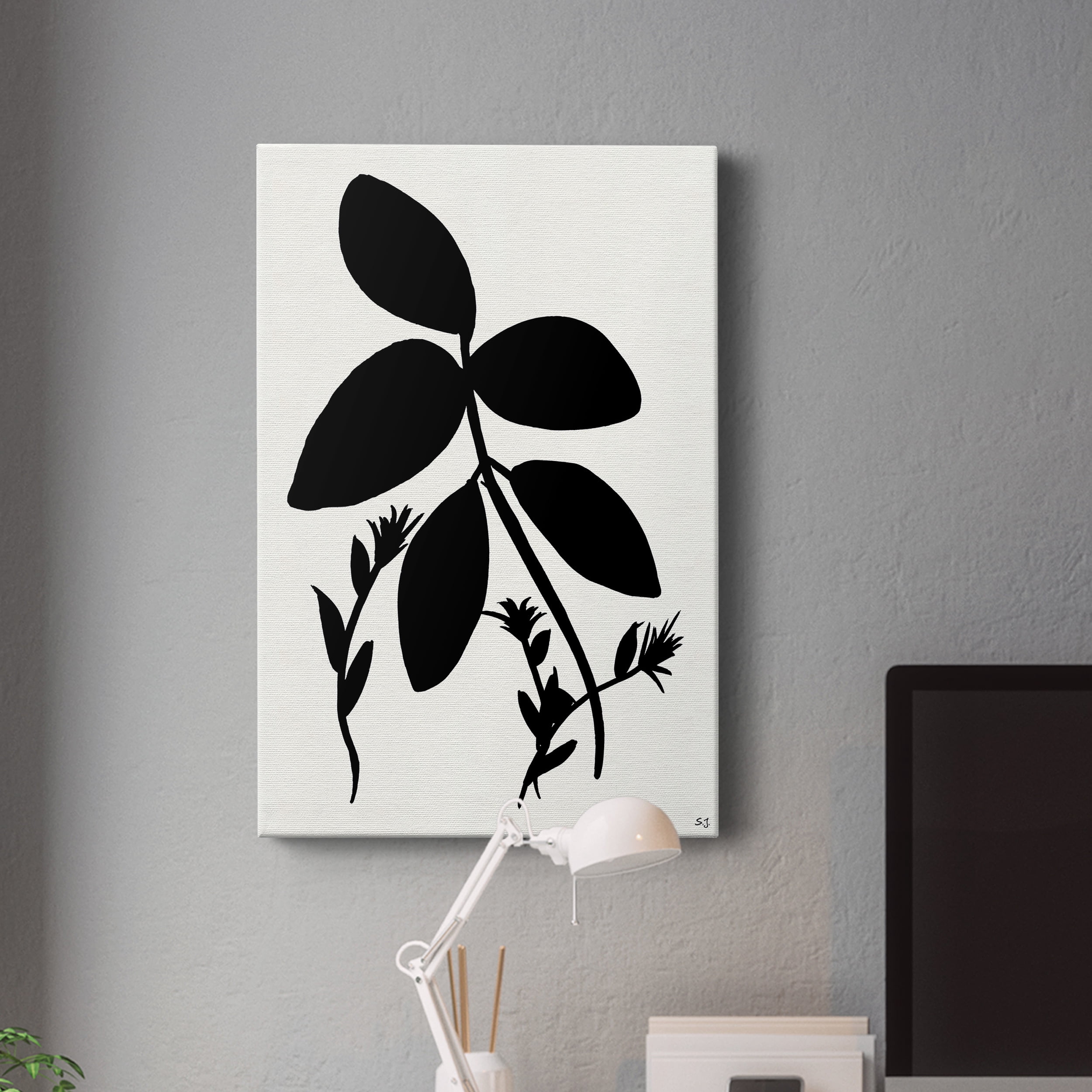 Silhouette Garden II Premium Gallery Wrapped Canvas - Ready to Hang - 40 x 60