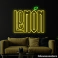 thumbnail image 4 of Glowneon Lemony Neon Sign, Lemonade Led Sign, Lemon Led Light, Fruit Shop Decor, Kitchen Decor, 4 of 5