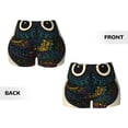 thumbnail image 5 of Haiem Owl with Mandala No Front Seam Biker Shorts for Women Yoga Workout Gym Bike Shorts with Tummy Control Moisture-Wicking-, 5 of 9